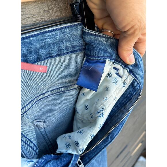 Pilcro The Icon Bootcut Flared Distressed Jeans‎ sz 27 - Picture 3 of 5